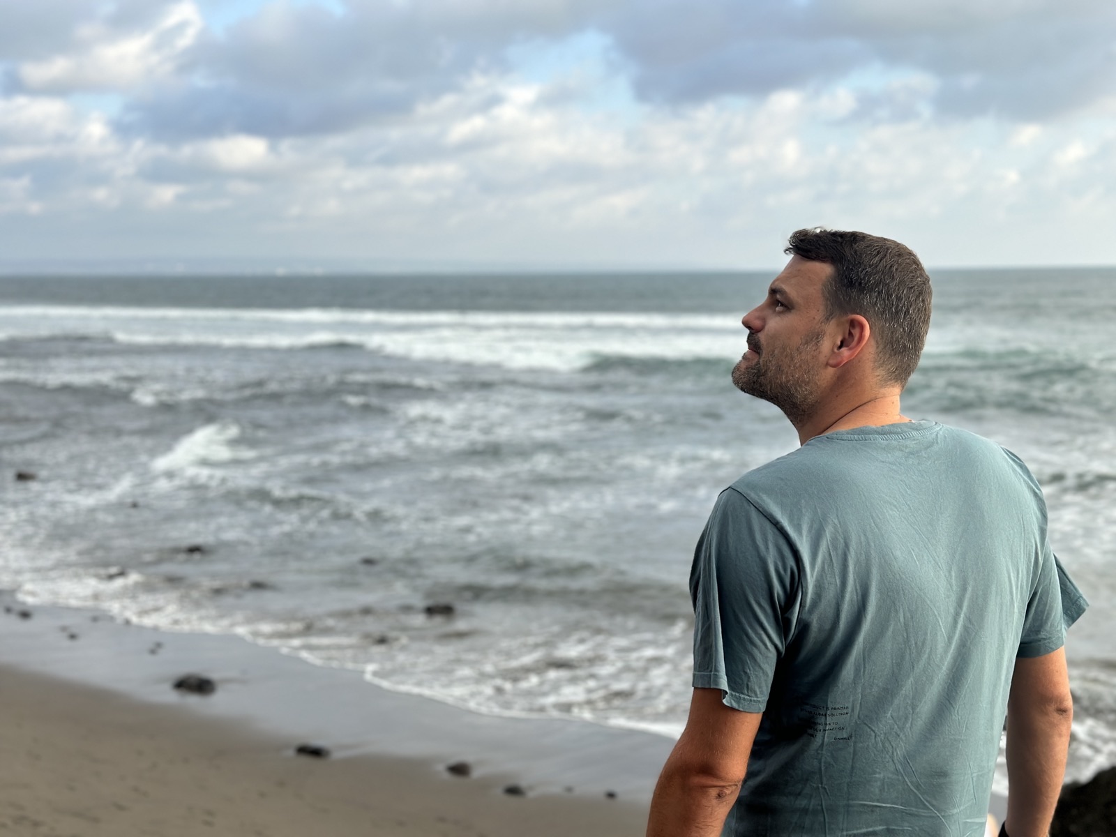 Franz Binder am Meer